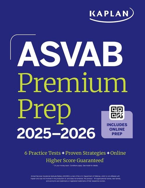 ASVAB Premium Prep 2025-2026: Includes 6 Full Length Practice Tests, 1000+ Practice Questions + Onli
