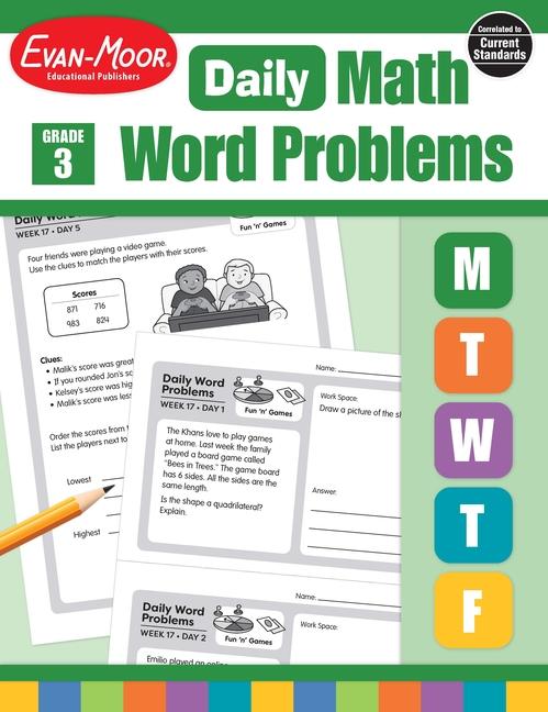 Daily Word Problems Math, Grade 3 Teacher Edition (Teacher)