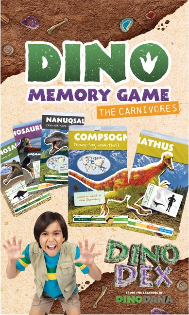 Dino Memory Game: The Carnivores: (Dino Cards, Dinosaur Book for 6 Year Old)