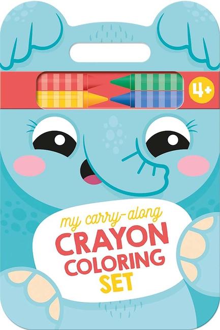 My Carry-Along Crayon Coloring Set: Elephant & Friends (Ages 4+)