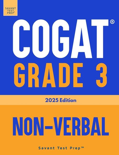 COGAT Grade 3 Non-Verbal: 3 Practice Tests Level 9